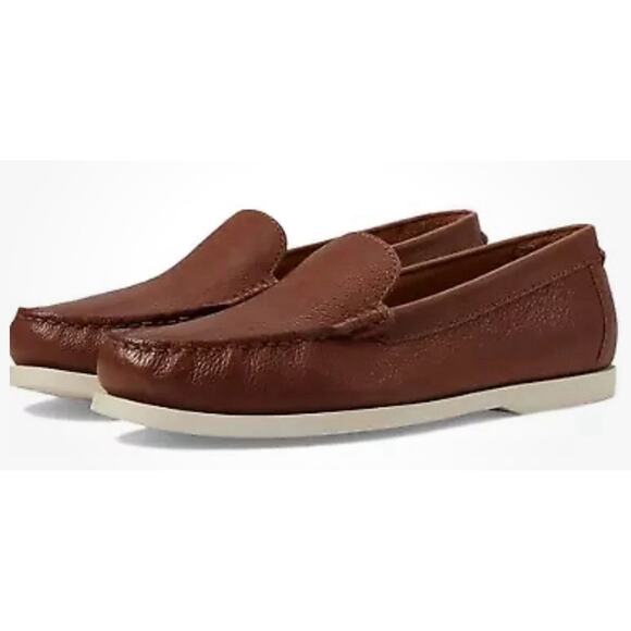 NEW - Polo Ralph Lauren Merton Men's Loafer Tan Calf Leather ($168) SZ 10.5 D - Picture 1 of 8